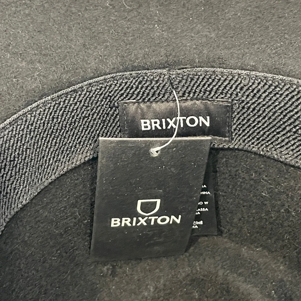 Brixton Black Valley Fedora 100% Felt Wool Hat
